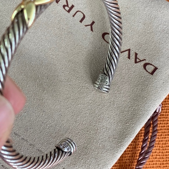 David Yurman X gold bracelet - Picture 9 of 13